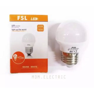 หลอดไฟ BULB LED 2W FSL สีวอร์ม