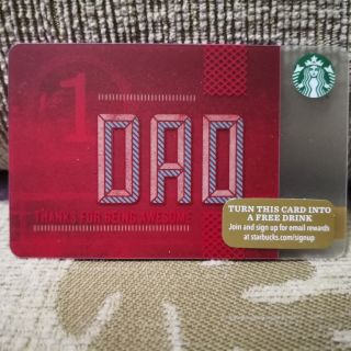 2015 Starbucks USA Card "DAD"