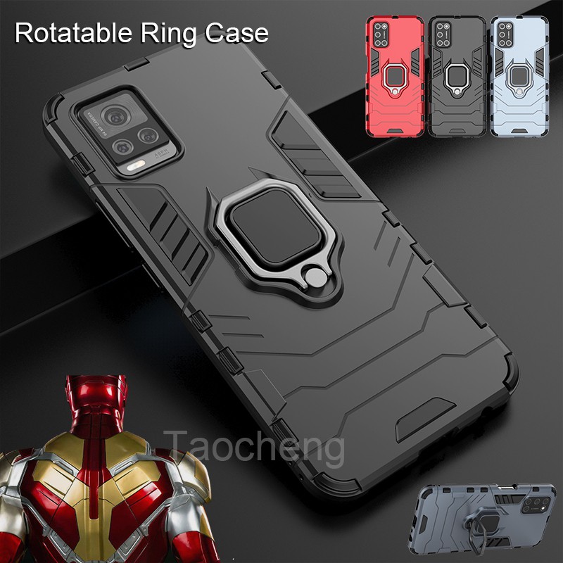 เคสโทรศัพท์แข็ง กันกระแทก พร้อมขาตั้ง สําหรับ VIVO V21 5G V20 SE / V20 Pro 5G V20SE V20Pro / iQOO 8 