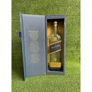 ขวดเหล้าเปล่า 1L พร้อมกล่อง ยี่ห้อ JOHNNIE WALKER Blue Label