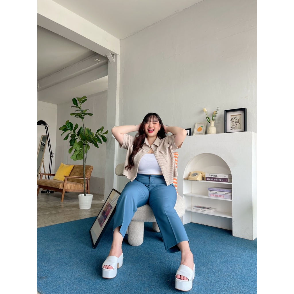 กางเกงขากระบอกเล็ก รุ่น Mollypants03 : Plussizebymolly