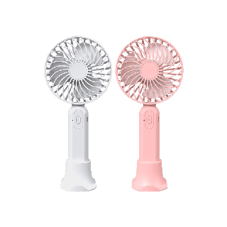 BASIKE พัดลม usb พัดลมพกพา mini fan summer สีชมพู 3 ความเร็ว