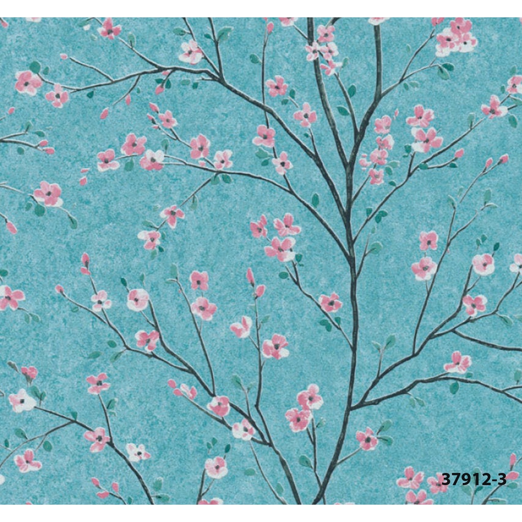 MDwallpaperวอลเปเปอร์ติดผนังชนิดทากาว METROPOITAN V.2 ลายดอกไม้  NO.37912-3
