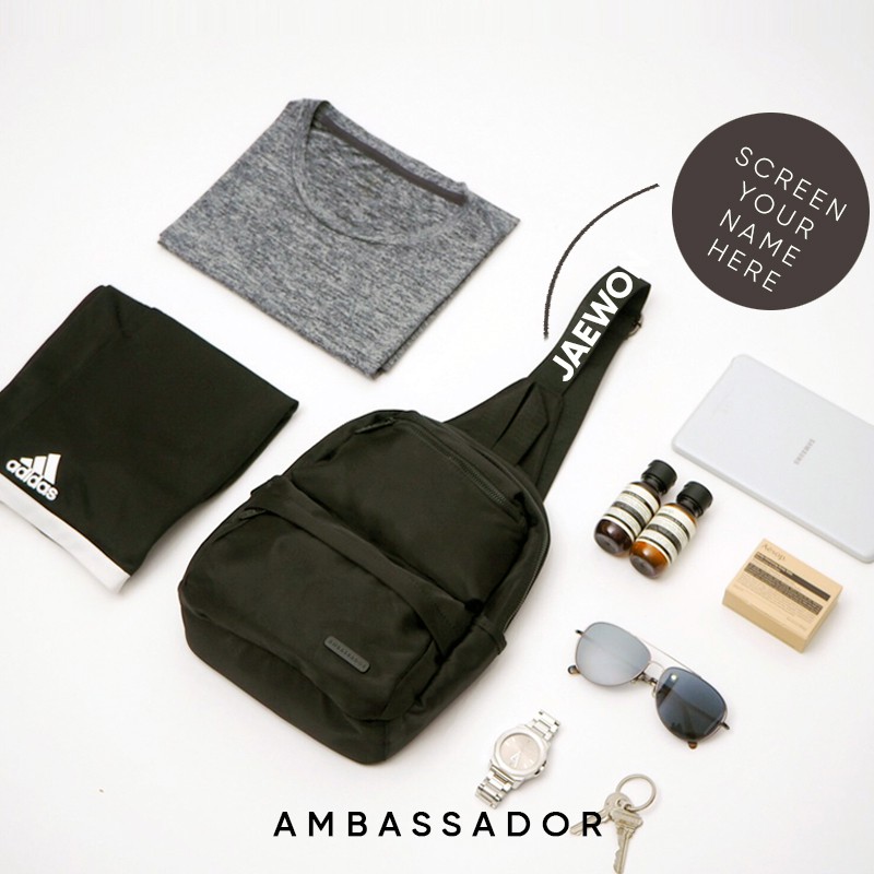 ABDSTORE | Weekend Sling Bag กระเป๋าคาดอก กันน้ำ พิมพ์ชื่อได้