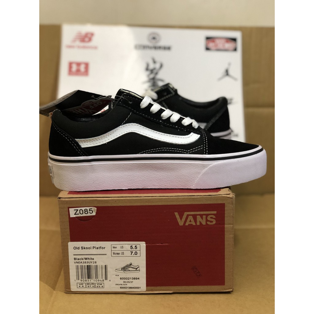 Vans Old Skool Platform Vn 0 A 3 B 3 Uy 28  รองเท้าผ้าใบลําลองผู้ชายและผู้หญิง | Shopee Thailand
