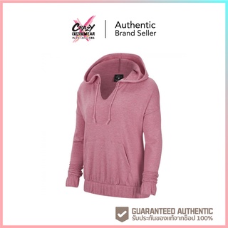 🔥6.6 ทักแชทรับโค้ด 🔥เสื้อ NIKE NIKE YOGA WOMENS PULLOVER HOODIE - PINK (CU5441-614) สินค้าลิขสิทธิ์แท้ NIKE