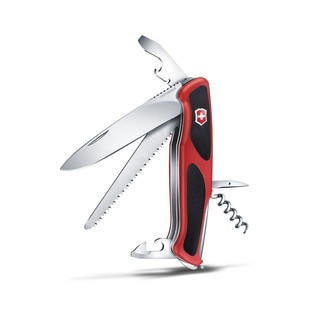 Victorinox RangerGrip 55 - Large Pocket Knife with Outstanding Grip (0.9563.C) Red/Black | มีดพับ มีดพก มีดสวิส