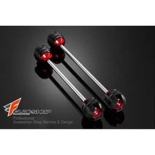 ชุดกันล้มล้อหน้า bikers for MSX Front Axel Slider แดง