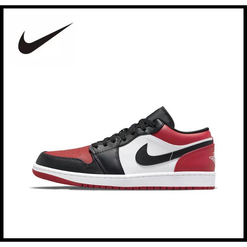 Nike Air Jordan1 Low Black Toe 2022 ของแท้100% 2022