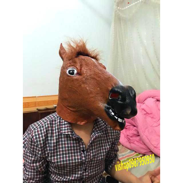 HALLOWEEN HIGH QUALITY HORSE HEAD COSTUME MASK [GOOD DEAL]