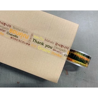 เทปใส เทปพิมพ์ลาย 2" ยาว 45 หลา สินค้าในสต๊อค พร้อมส่ง