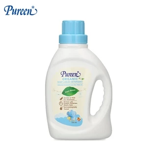 Pureen เพียวรีน น้ำยาซักผ้าเด็ก สูตรออร์แกนิค ขวด 750 ml. ใช้สารทำความสะอาดจากพืช (Plant-Based) อ่อนโยนต่อผิวแพ้ง่าย