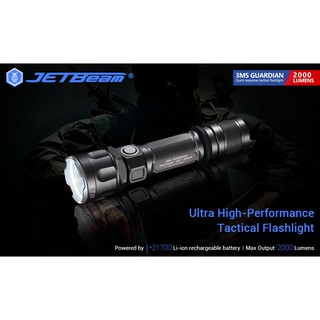 JETBEAM 3Ms GUARDIAN หลอดใหม่ LUMINUS SST-70 สว่าง 2000lm พร้อมแบต 5100mAh ใช้กันยาวๆ