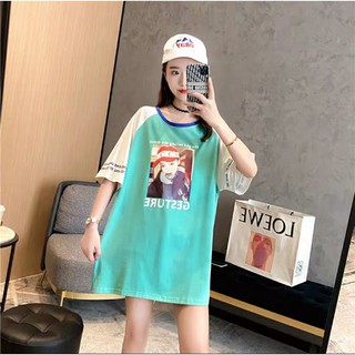 เสื้อยืดทูโทนงานสรีทผ้าคอตตอนนุ่มๆ
