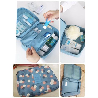 Travel Multi Pouch Ver.2 กระเป๋าใส่อุปกรณ์เครื่องสำอาง สำหรับเดินทางขนาดพกพา ป้องการเครื่องสำอางค์หกเลอะเทะในกระเป๋าเดิน