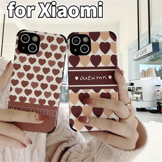 เคสโทรศัพท์มือถือหนังแกะ รอบด้าน ลายหัวใจ แฟชั่น สําหรับ Xiaomi Redmi Note 11 11s 10 9 8 7 Pro 9s 10s 9T 9A 9C 8A 7A