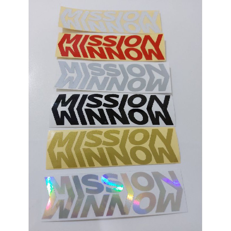 สติ๊กเกอร์ตัด MISSION WINNOW