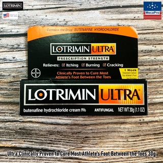 Lotrimin® Ultra Clinically Proven to Cure Most Athletes Foot Between the Toes 30g ครีมลดอาการคันเท้า นิ้วเท้า