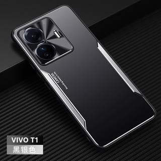 เคส Vivo T1 5G สำหรับ Vivo T1 5G,เคสโทรศัพท์กันกระแทกทำจากอะลูมิเนียมอัลลอยผิวด้าน + TPU + PC