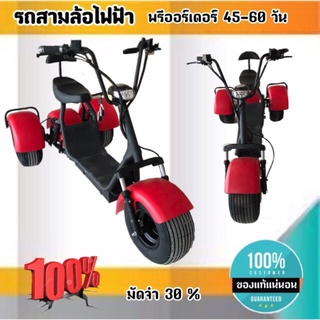 Scooter รถไฟฟ้า 3 ล้อ รุ่น ELF-TZ ขับขี่ง่ายสบาย รถสามล้อไฟฟ้า น่ารักขับง่าย พรีออร์เดอร์ 45-60 วัน มัดจำ 30 %