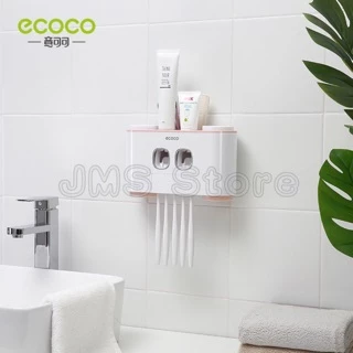 ecoco อุปกรณ์เก็บแปรงสีฟัน ที่บีบยาสีฟัน อัตโนมัติ E1802