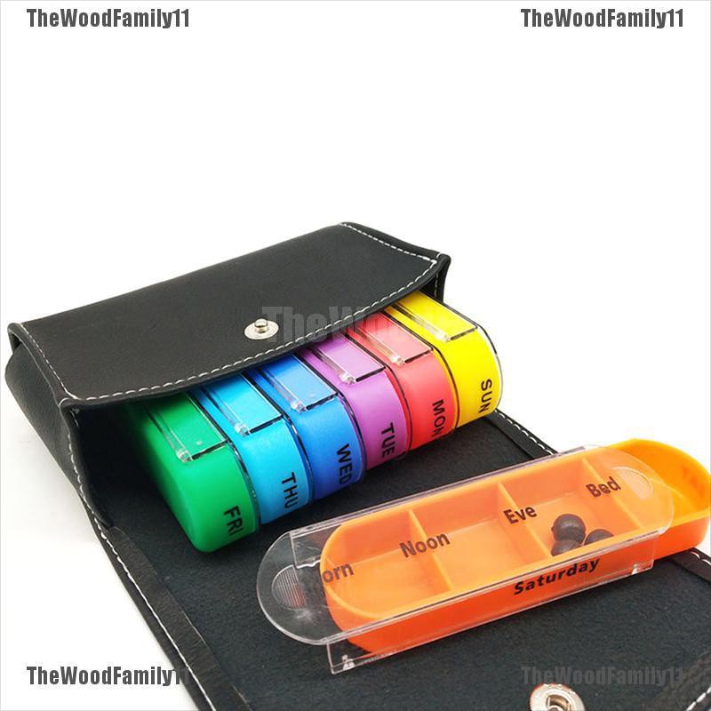 TWF 7 Days Tablet Pill Box Holder Medicine Storage Organizer Container ...