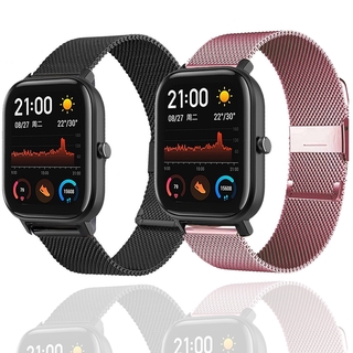 สายนาฬิกาข้อมือ Milanese 20 มม . สําหรับ Xiaomi Huami Amazfit Bip U / Bip S Lite Smart Watch