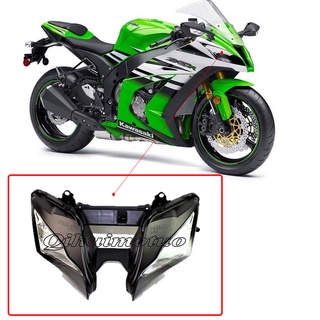 ชุดไฟหน้าKawasaki ZX-10R ปี2010-2011-2012-2013-2014-2016-2019ชุดไฟหน้า kawasaki zx 10 ไฟหน้าโคมไฟหน้าโคมไฟหน้าบิ๊กไบค์