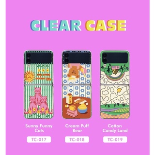 🌈Preorder Wiggle wiggle land  Clear Case Galaxy Z flip 1/2/3