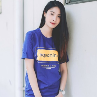 เสื้อยืด AQUANINE เสื้อยืดผู้หญิง - IMAGINATION ( เสื้อยืดสีน้ำเงิน )