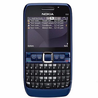 โทรศัพท์มือถือโนเกียปุ่มกด NOKIA  E63  (สีน้ำเงิน) 3G/4G รุ่นใหม่2020