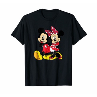 [COD]เสื้อยืดลําลอง แขนสั้น พิมพ์ลาย Disney Mickey and Minnie Big Mouse เข้ากับทุกการแต่งกาย สําหรับผู้ชาย 491983S-5XL