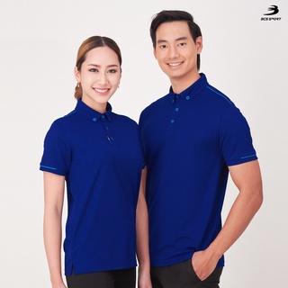 BCS SPORT ACTIVE POLO UNISEX สีกรม SS-8L