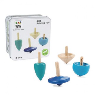 PlanToys - Spinning Tops ลูกข่างไม้