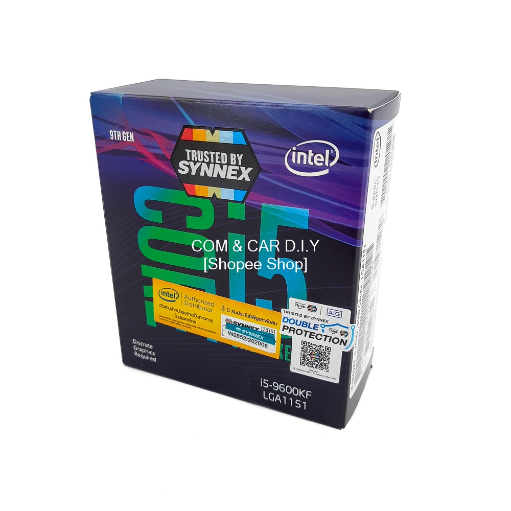 Intel i5 - 9600KF 6C/6T 3.7Ghz Turbo Boost 4.6Ghz 14nm TDP95W