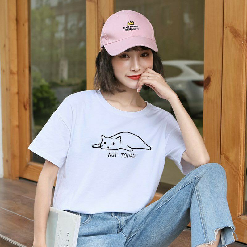 [Piano T-shirt] เสื้อยืดลาย Not today เสื้อยืดลายน่ารัก2026
