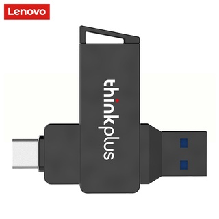 Lenovo MU251 แฟลชไดรฟ์ U Disk ความเร็วสูง หมุนได้ 360 องศา 16G 32G 64G USB 3.1 Type-C อินเตอร์เฟซคู่ สําหรับโทรศัพท์มือถือ