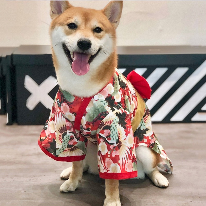 wClothes For Dog Japanese Kimono Dog Clothes For Small Dogs