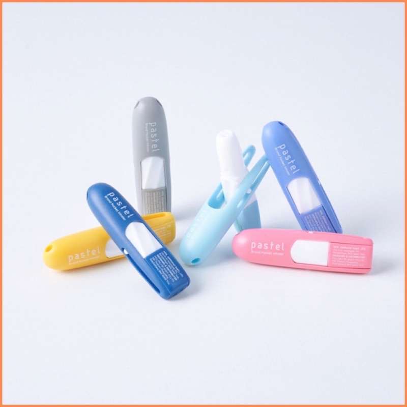 [เลือกสีได้] ยาดม PASTEL Brand Pocket Inhaler 1.5ml ยาดมแบมแบม
