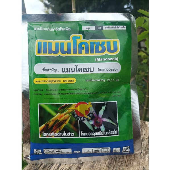 แมนโคเซบ ชื่อสามัญ:แมนโคเซบ80%WP บรรจุ100กรัม