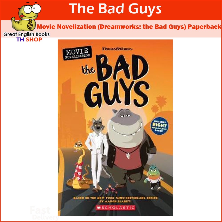 (ใช้โค้ดรับcoinคืน10%ได้) พร้อมส่ง *ลิขสิทธิ์แท้* The Bad Guys Movie Novelization (Dreamworks: the Bad Guys) Paperback