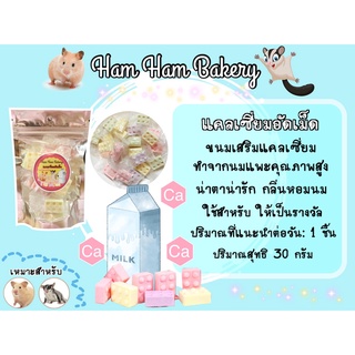(Ham Ham Bakery) แคลเชียมรสผลไม้ (กะปุกทดลอง) ขนมหนูเเฮมเตอร์ หนูแฮมสเตอร์ กระรอก ชูการ์ เม่นเเคระ เเฟตเทล