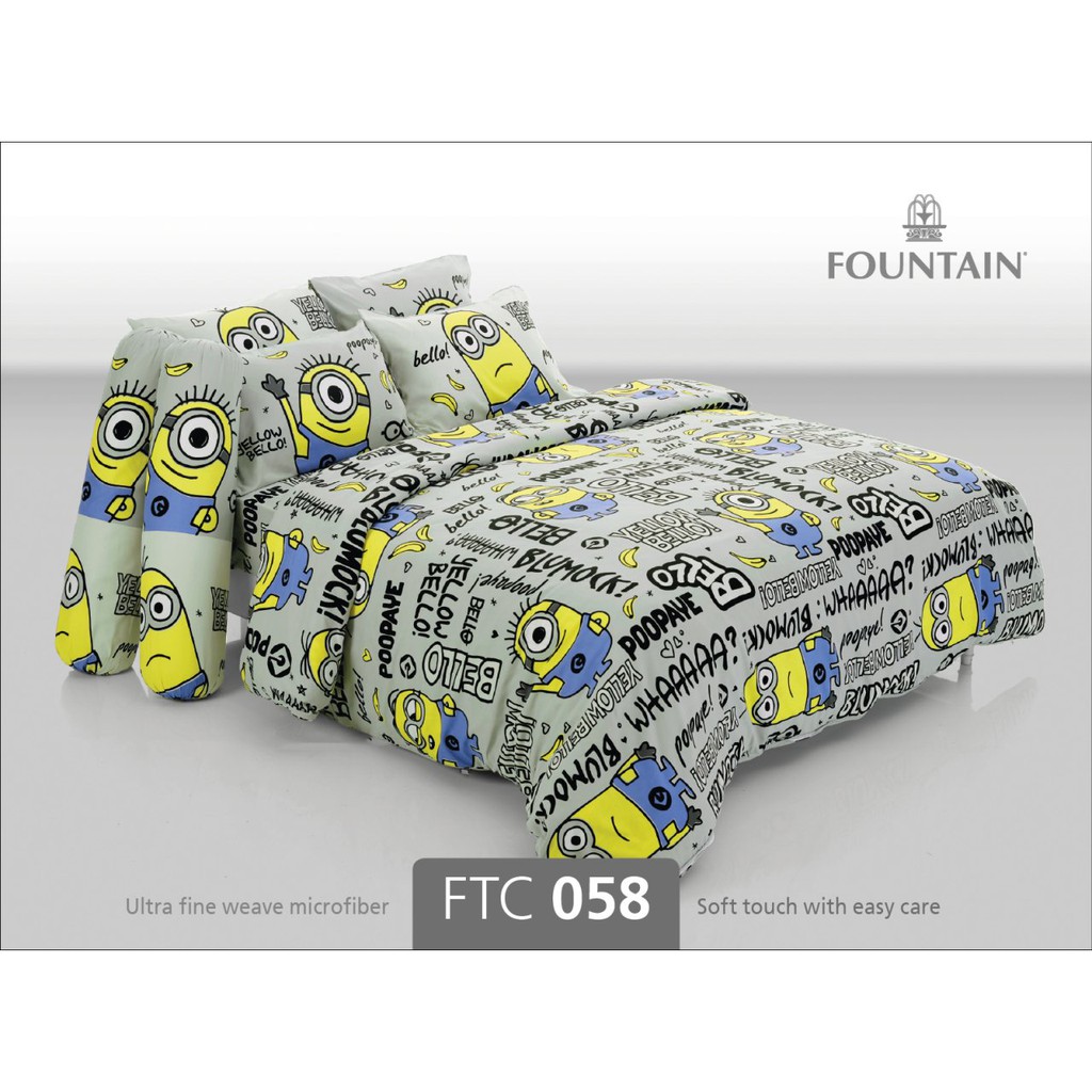 ผ้าปูที่นอน FOUNTAIN ลายมินเนี่ยน