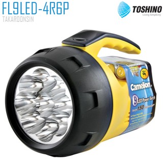 ไฟฉายใส่ถ่าน 9 LED TOSHINO FL-9LED-4R6P