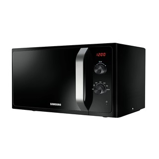 SAMSUNG MICROWAVE ไมโครเวฟ อุ่นอาหาร #MS23F300EEK/ST 23 ลิตร ( สีดำ ด้ามจับเงิน )