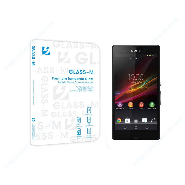 ฟิล์มกระจก  Glass-M Premium Tempered Glass สำหรับ Xperia Z
