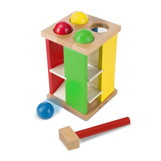 Melissa &amp; Doug รุ่น 3559 Pound and Roll Tower ชุดตอก หมุน กลิ้ง ส่งเสริมพัฒนาการมือกับสมอง การแก้ปัญหา การสังเกตุเหตุและ