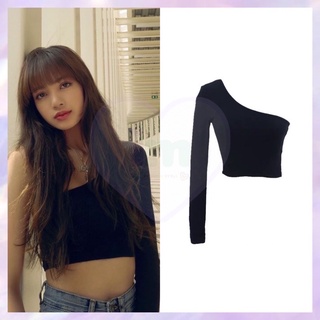 Preoder เสื้อปาดไหล่แบบลิซ่า LISA BLACKPINK