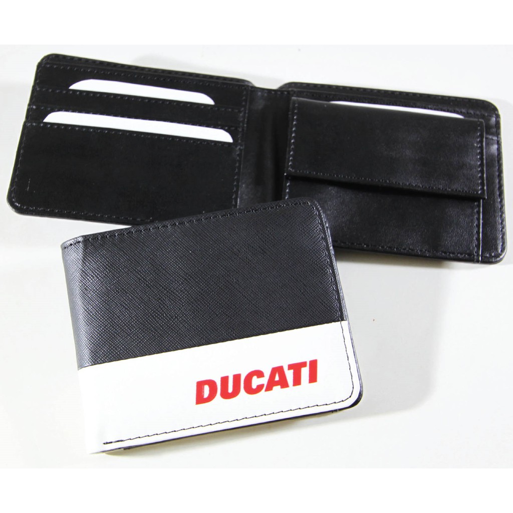 DUCATI WALLET กระเป๋าสตางค์ DCT49 111 ขาว-ดำ