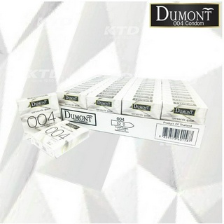 Dumont 004 Size 52mm. ถุงยางอนามัยผิวเรียบแบบบาง 48 กล่อง